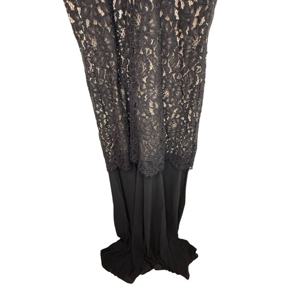 NEW L'Academie by Marianna Zelie Black Halter Gown NWT - Size L - Picture 11 of 12